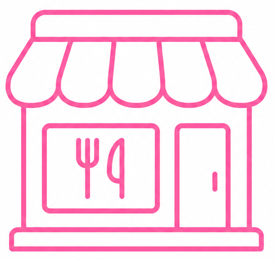 Icône de restaurant et commerce alimentaire